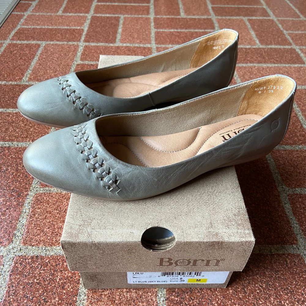 Born Madeline Leather Flats - Size 8M
